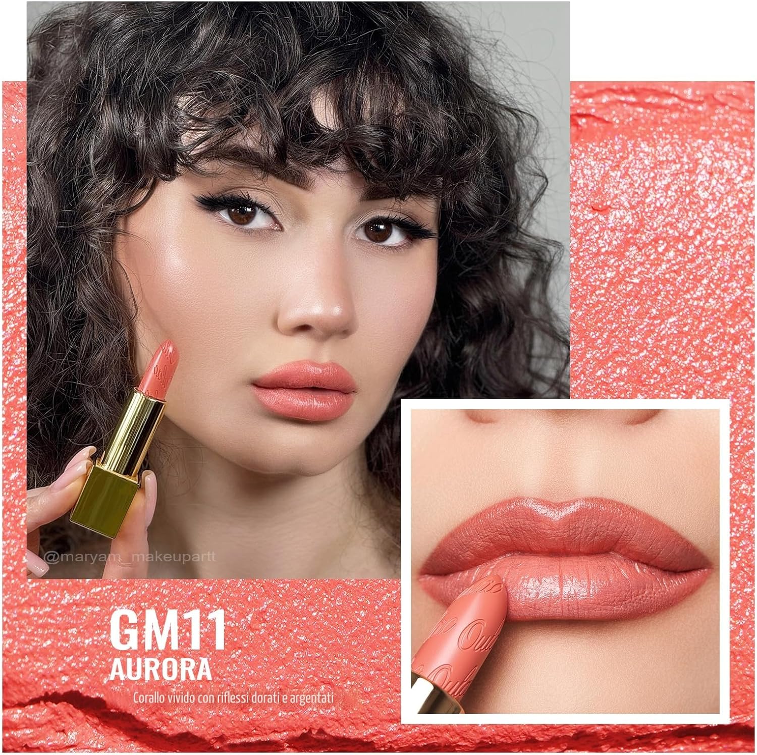 Detalle de OULAC GM11 Aurora rossetto opaco 4,3 g
