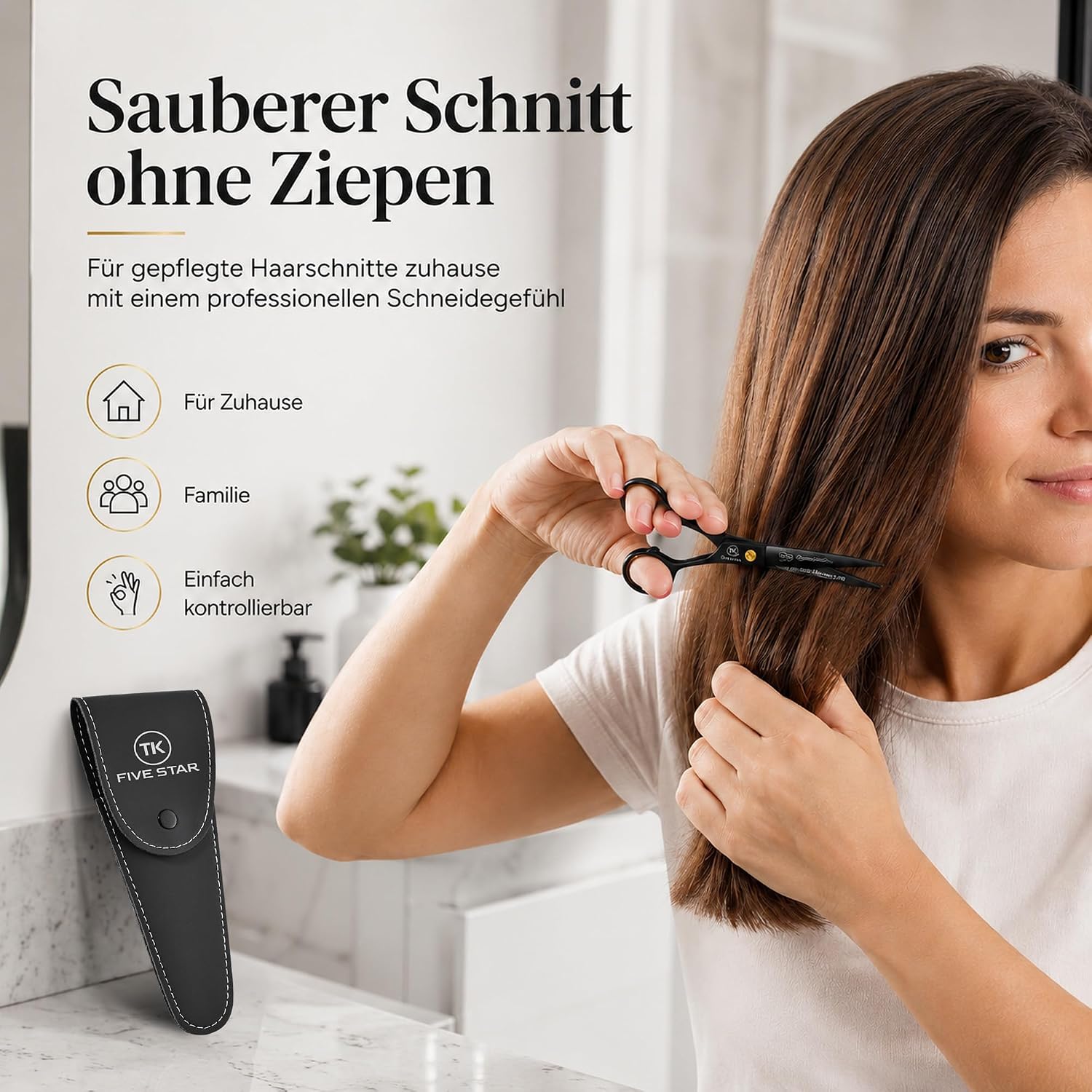 Thumbnail 2 de TK FIVE STAR Midnight Premium 6,5'' Haarschere