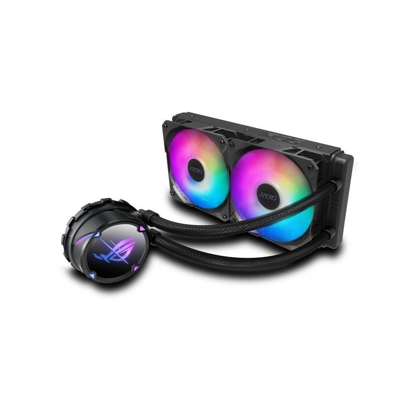 Detalle de ASUS ROG Strix LC II 240 ARGB, refrigeración líquida AIO de 240 mm
