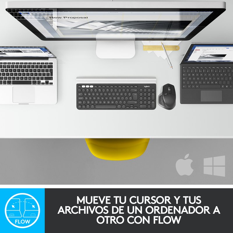 Thumbnail 3 de Logitech MX Master 2S: Ratón inalámbrico de precisión con FLOW y 4000 DPI