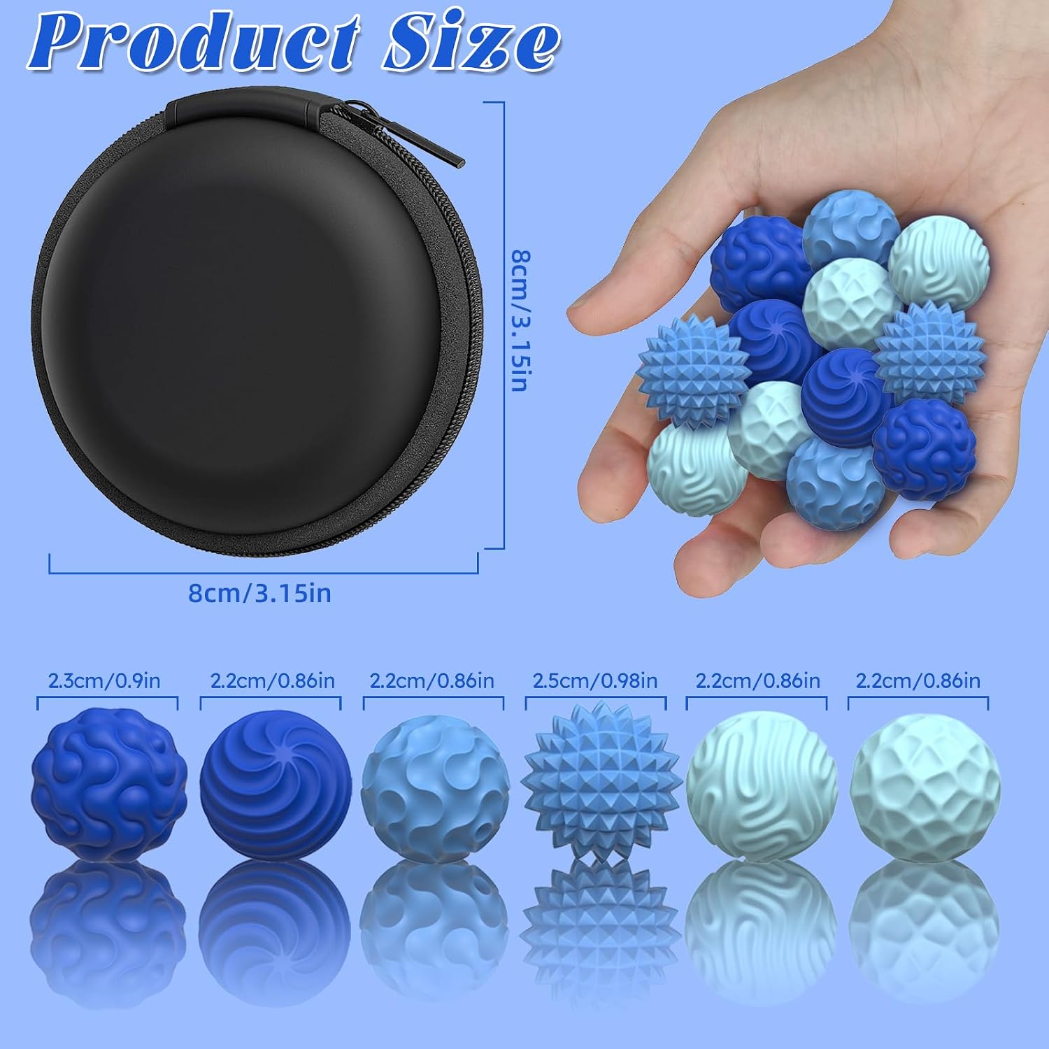 Thumbnail 6 de Silicone Magnetic Balls: 6‑Piece Fidget Set for Quiet Stress Relief and Focus