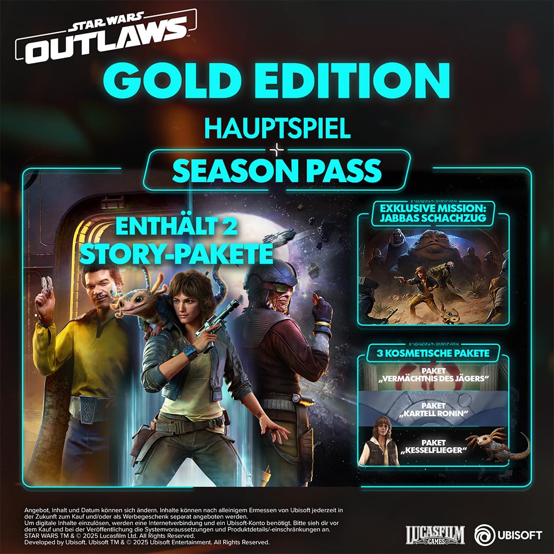 Detalle de STAR WARS OUTLAWS GOLD EDITION SWITCH 2