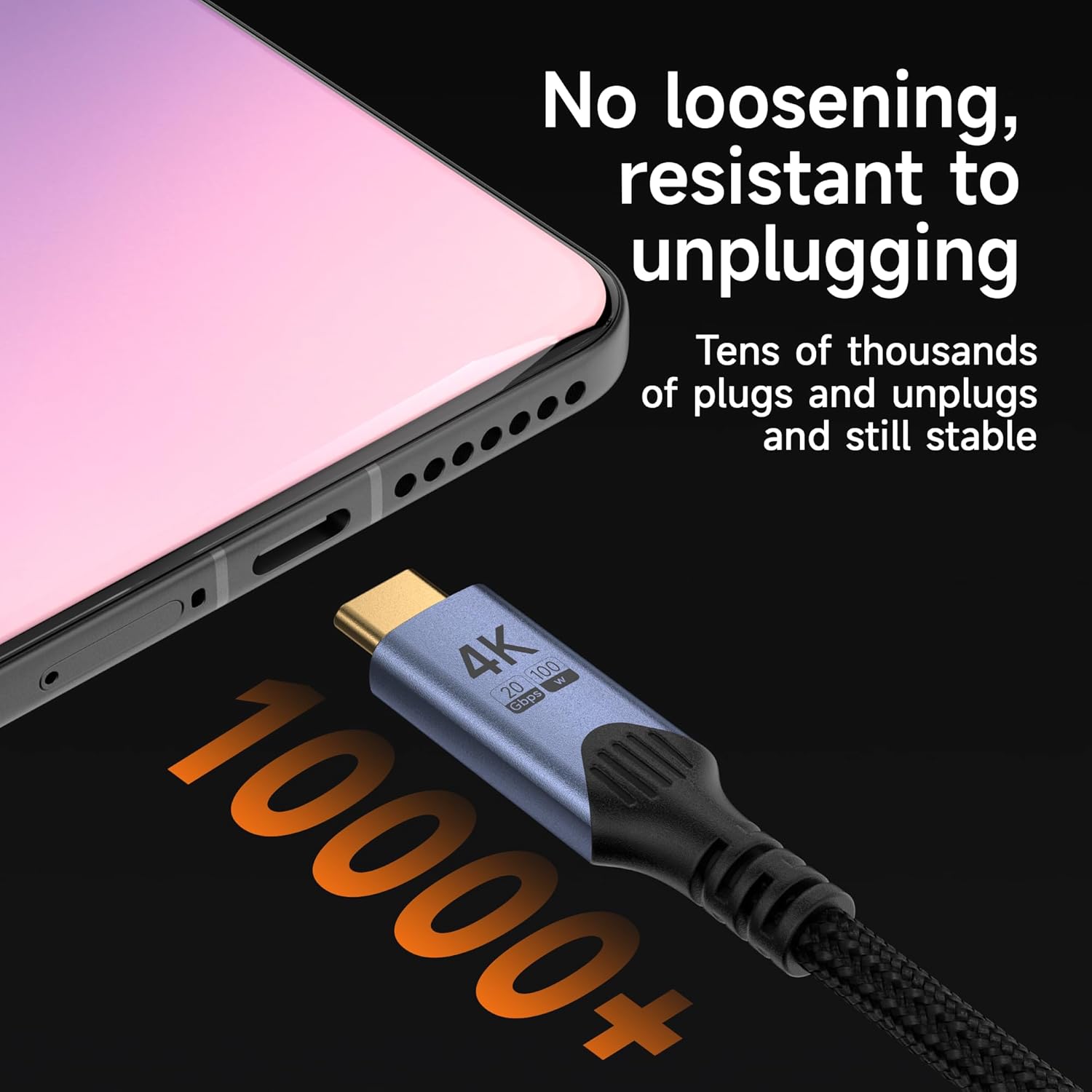 Thumbnail 6 de BAWIOFIAU USB C Kabel auf USB C 6M – USB 3.2 Gen 2, 20 Gbps, 100W PD, 4K@60Hz