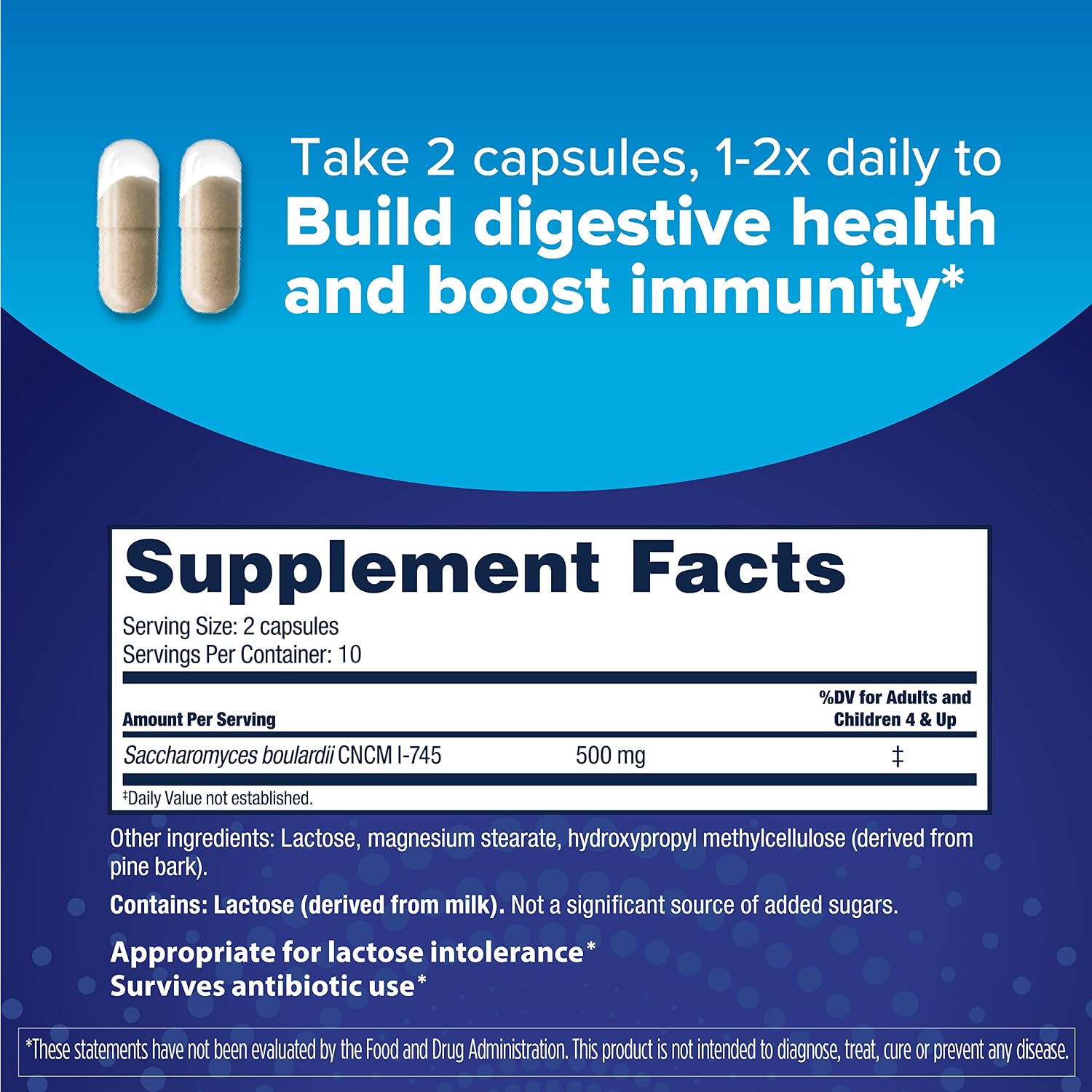 Detalle 2 de Florastor Probiotic Capsules, 20 Capsules