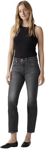 Detalle 2 de Levi's 501 Crop para mujer Long Live The Queen (27W/28L) – corte icónico en versión cropped