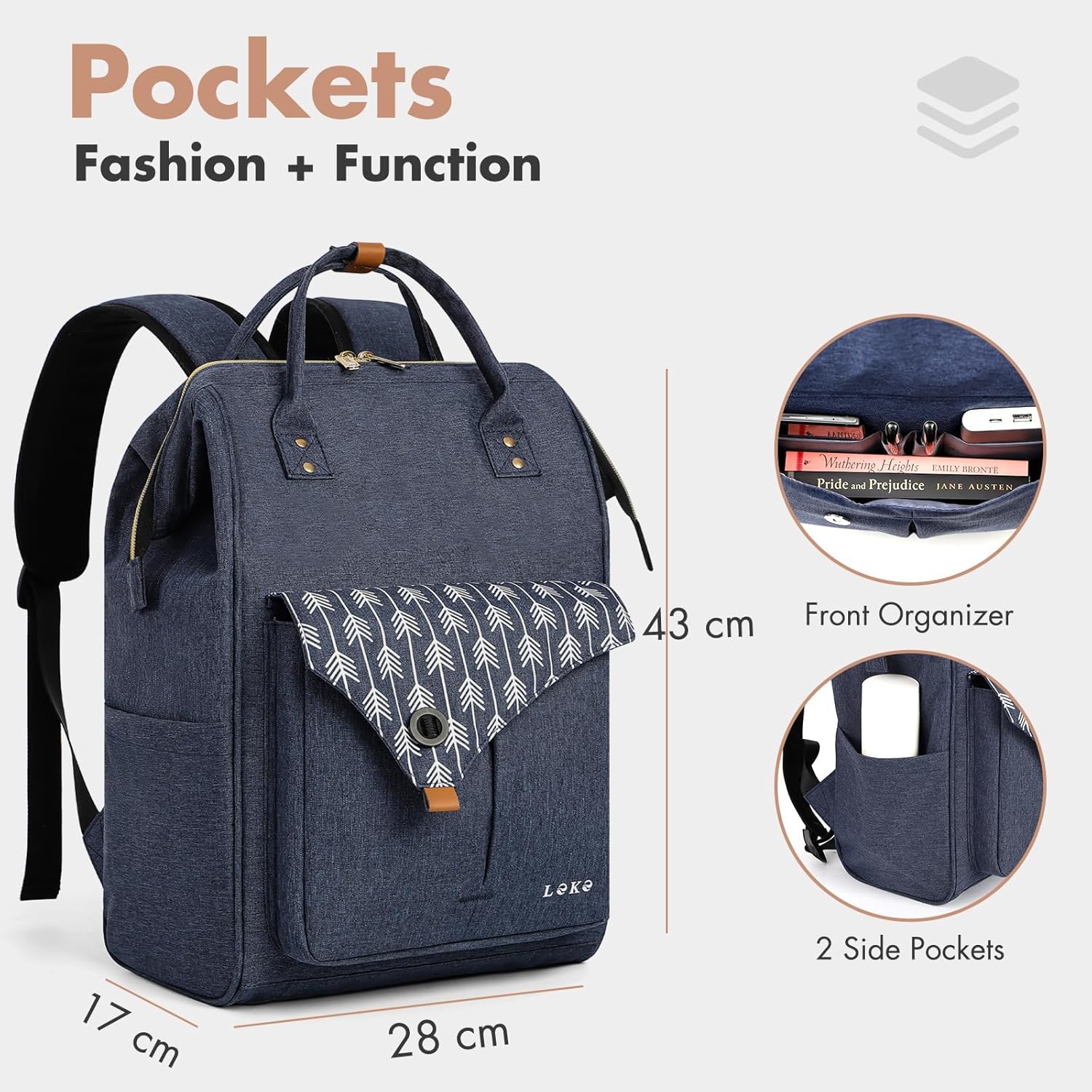 Thumbnail 3 de Lekesky Laptop Backpack 15.6–17 Inch