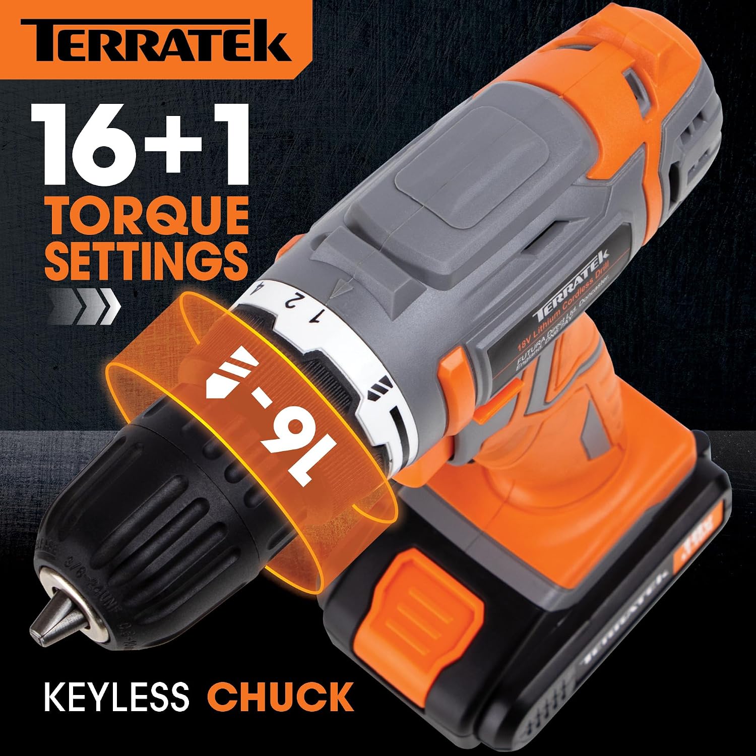 Detalle 2 de Terratek 18V Cordless Drill Driver 1kg