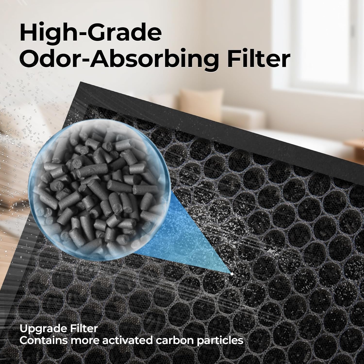 Thumbnail 5 de EVALIT Genuine ET066 Air Purifier Replacement Filter (Pet Dander Version) – HEPA 3-stage filtration, washable pre-filter