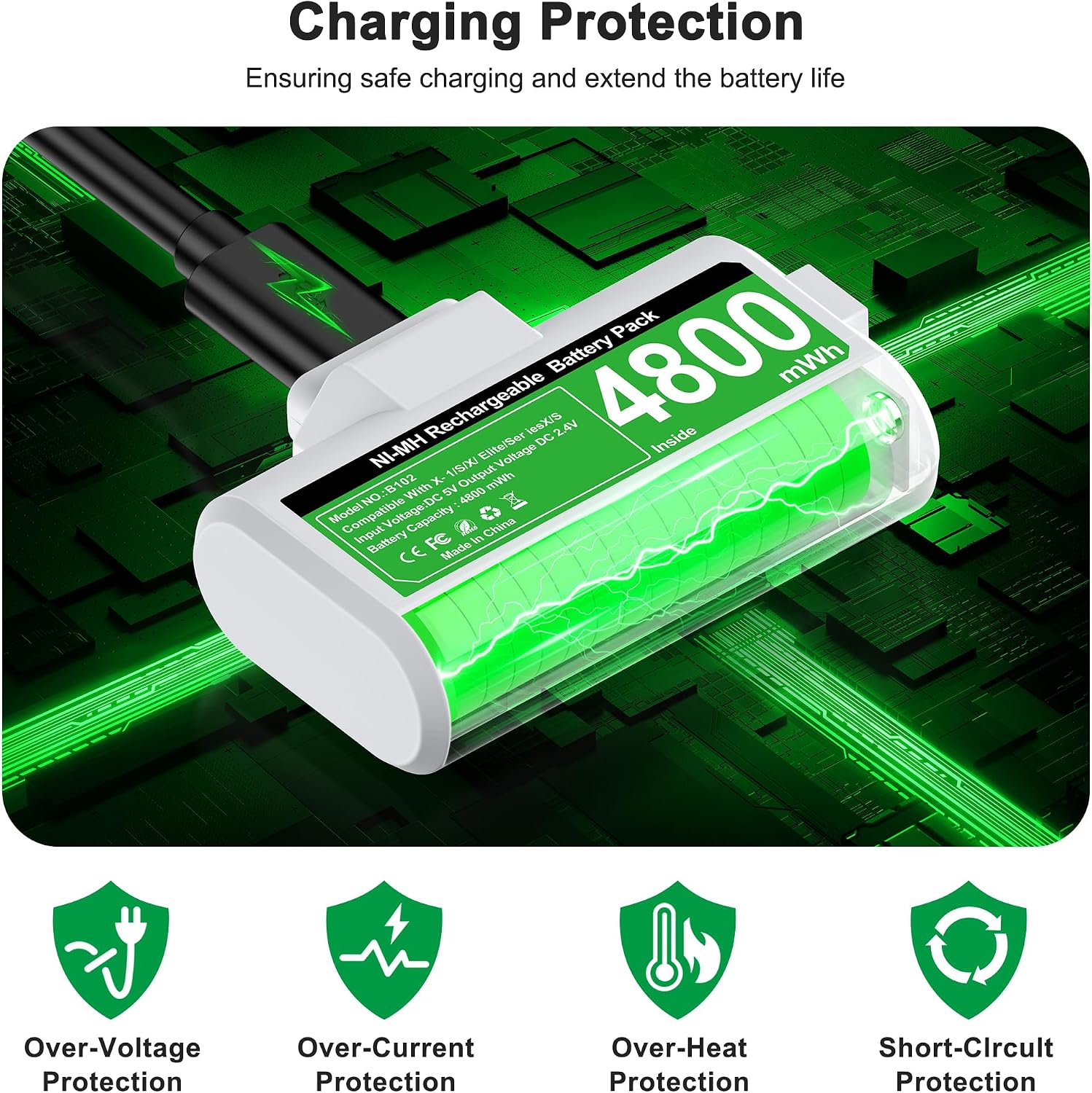 Thumbnail 4 de HEYLICOOL Rechargeable Batteries 4800mWh Pack