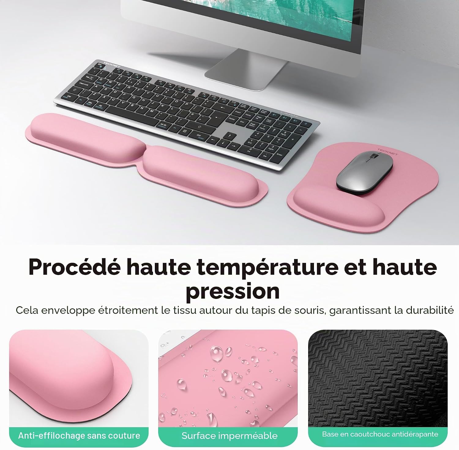 Thumbnail 4 de TECKNET Tapis de souris ergonomique avec repose-poignet