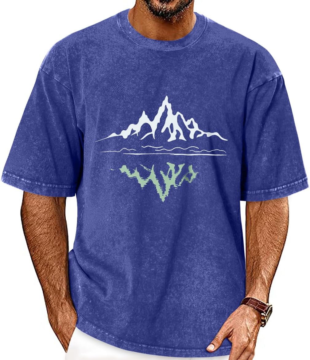 Thumbnail 6 de Oversized Tees for Men Short Sleeve Vintage