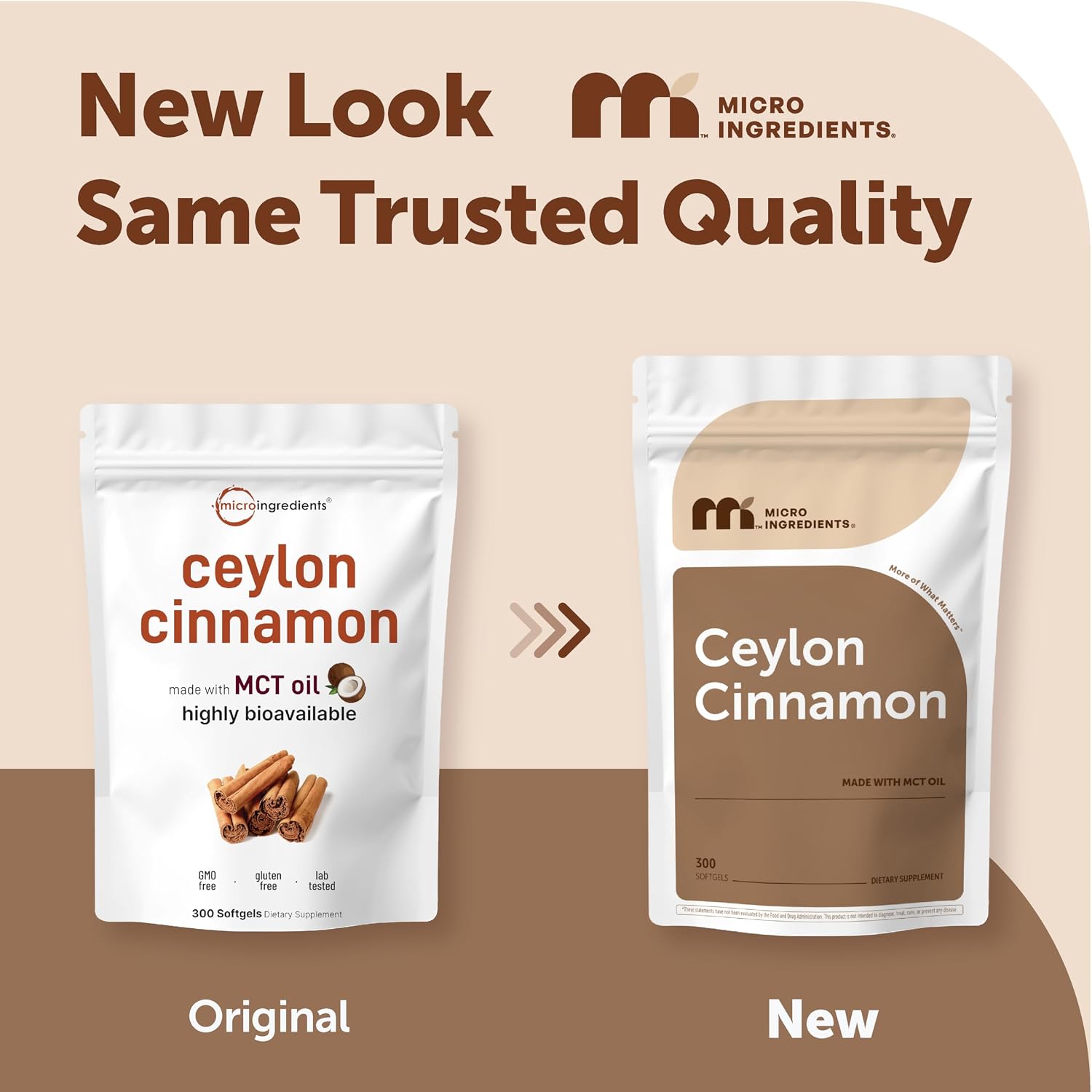 Detalle 2 de Micro Ingredients Ceylon Cinnamon Softgels, 300 Softgels