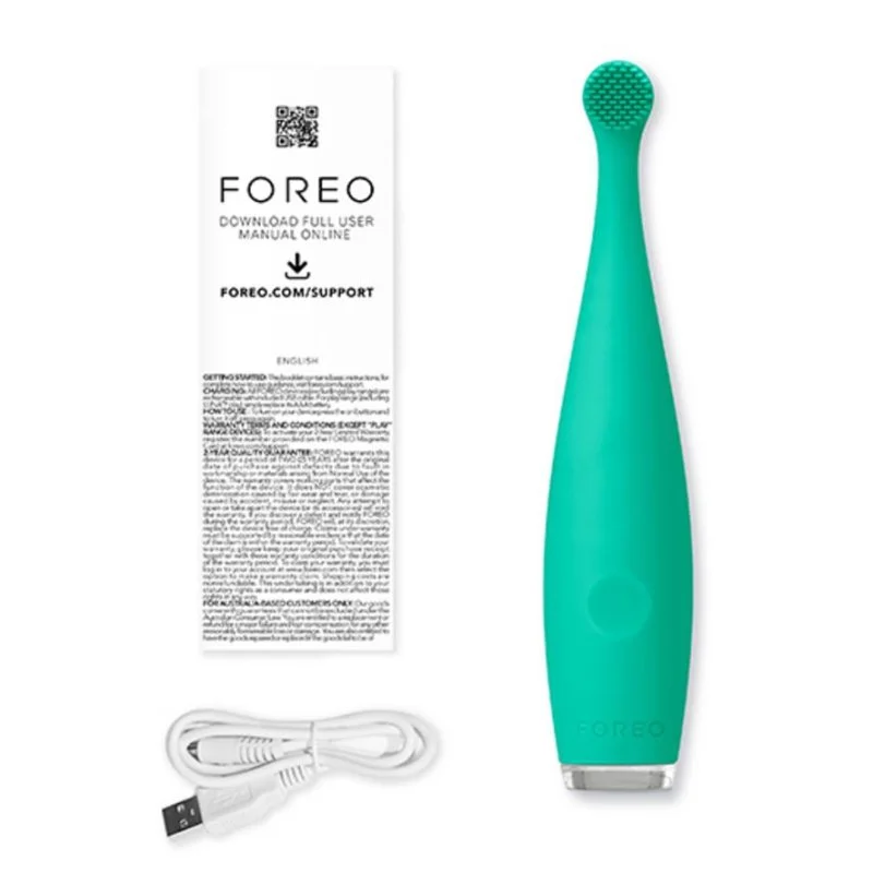 Detalle de Foreo ISSA baby: cepillo dental eléctrico de silicona ultrasuave para bebés y niños