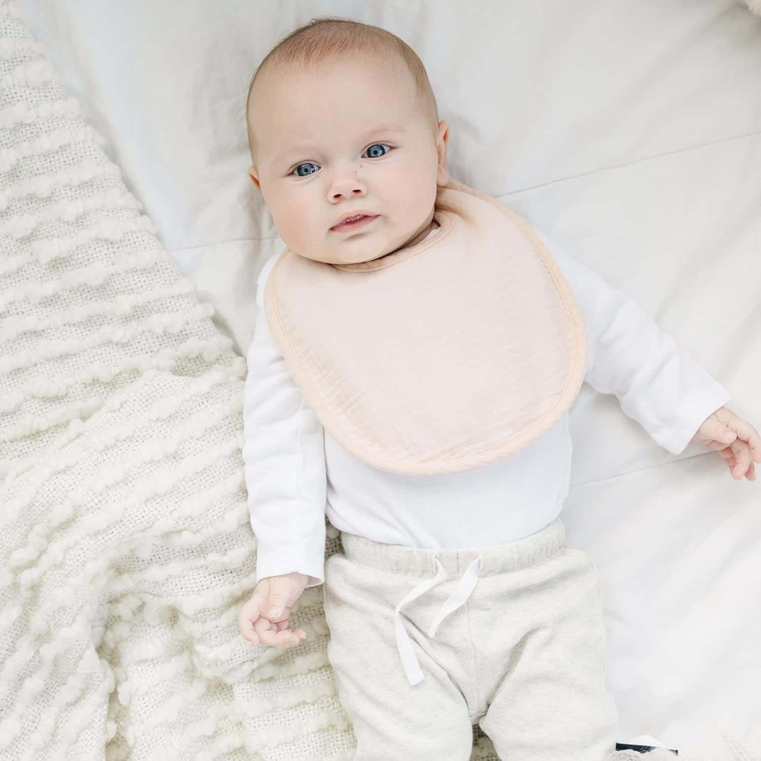 Thumbnail 6 de SLOSH 8 bavaglini neonato in cotone morbido e assorbente, regolabili con bottoni automatici