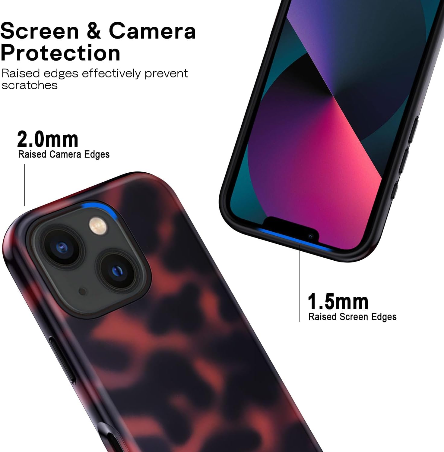 Thumbnail 4 de XTCASE Coque iPhone 13 motif léopard 2 en 1
