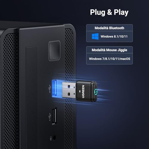 Thumbnail 5 de UGREEN Adaptador USB Bluetooth 5.3 + Ratón Jiggle Indetectable 🖱