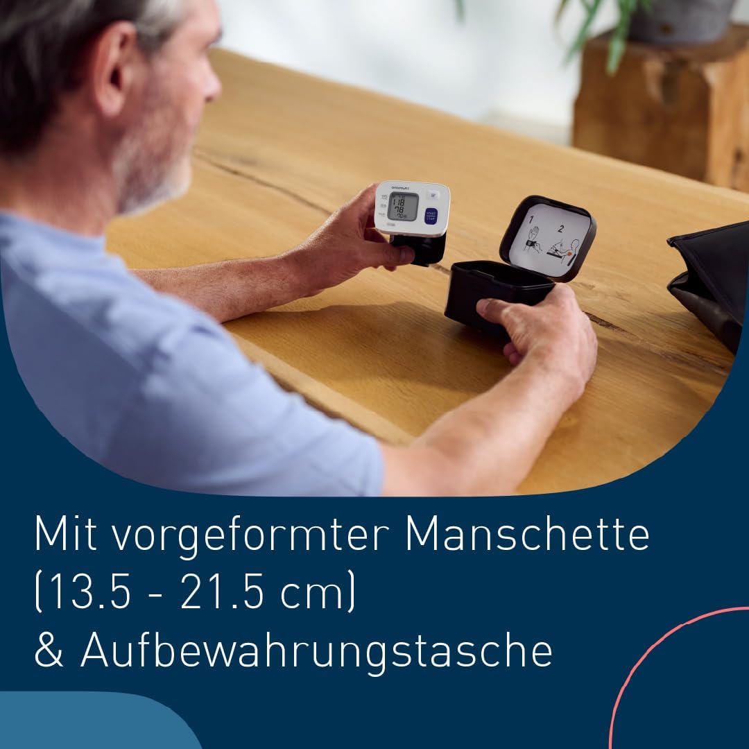 Thumbnail 2 de OMRON RS4 Handgelenk-Blutdruckmessgerät – klinisch validiert, mit Speicher und Positionssensor
