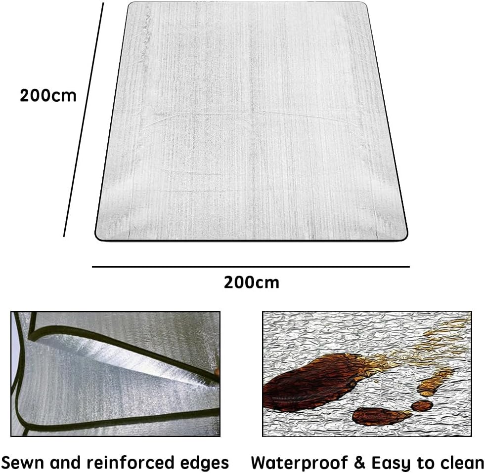 Detalle 2 de Aluminium Camping Mat with Foam Sleeping Surface – Reflective Ground Mat 150cm/200cm