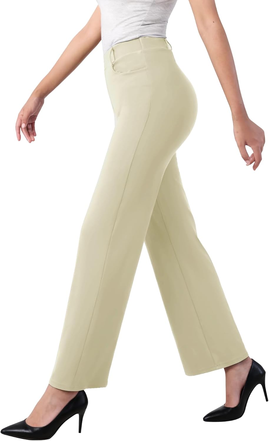 Detalle de Pantalon stretch taille haute Glacspyg