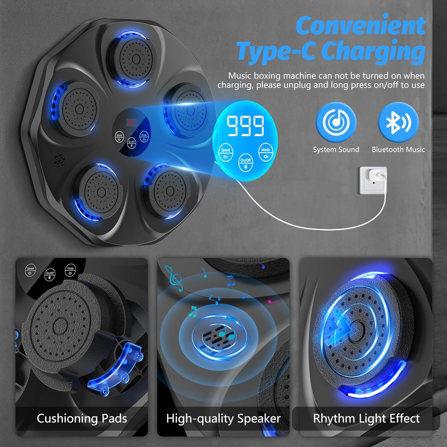 Thumbnail 2 de TGLLM Music Boxing Machine 9 modes 🥊