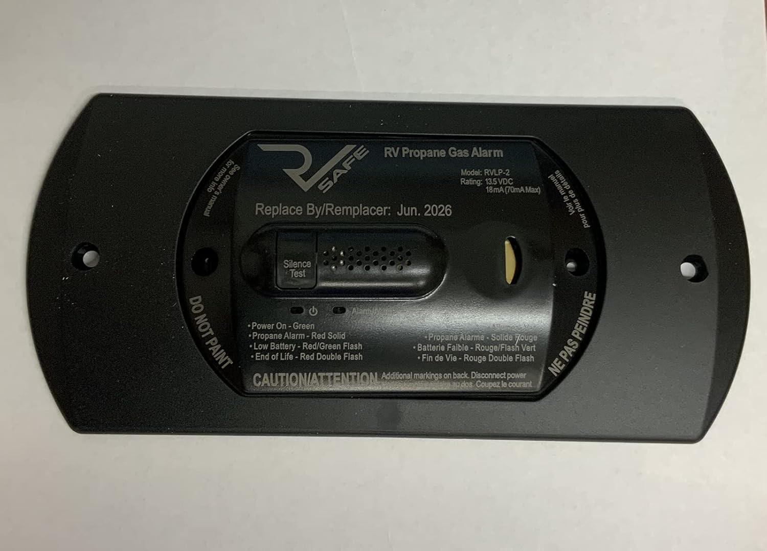 Thumbnail 4 de RV Safe RVLP-2B 2-Wire Propane Gas Alarm (Black)