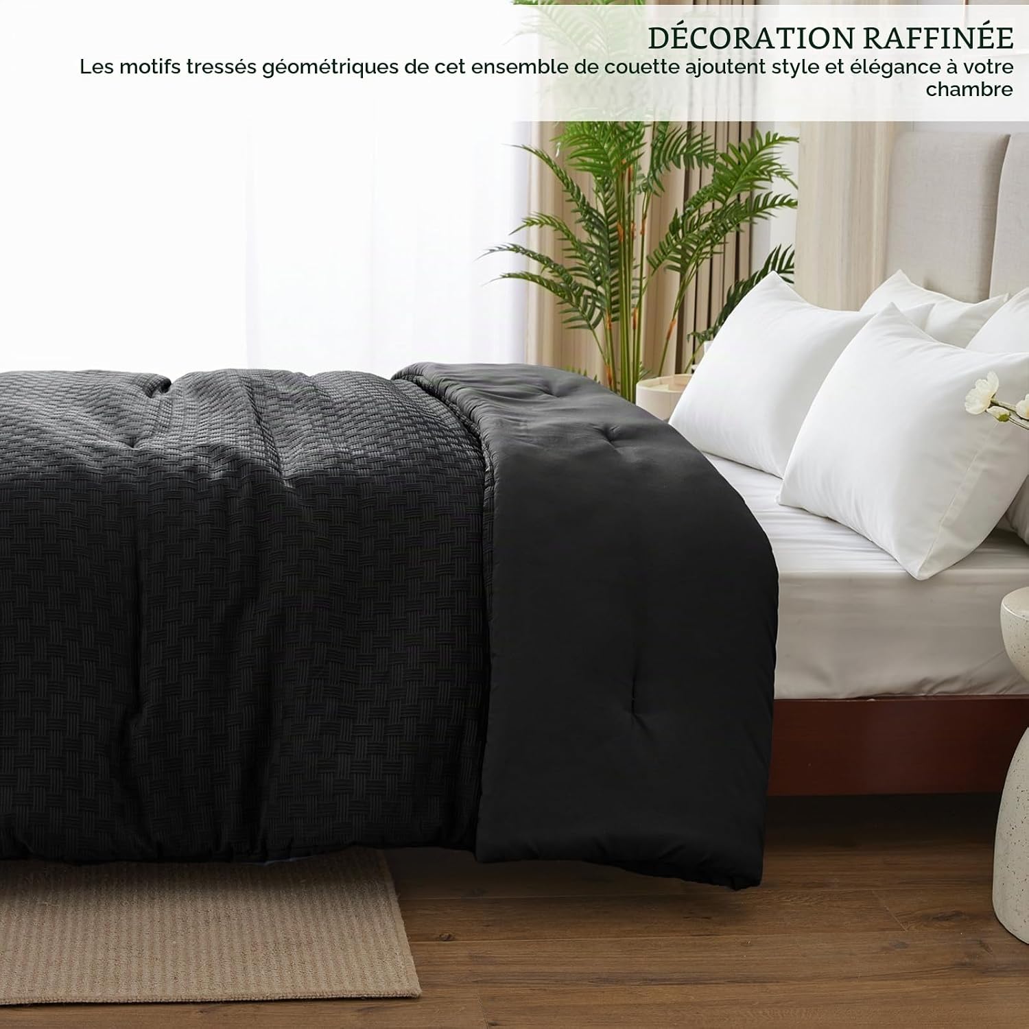 Detalle 2 de Whale Flotilla EUCF-B220240-BK omkeerbaar dekbed 220 x 240 cm, 300 g/m²