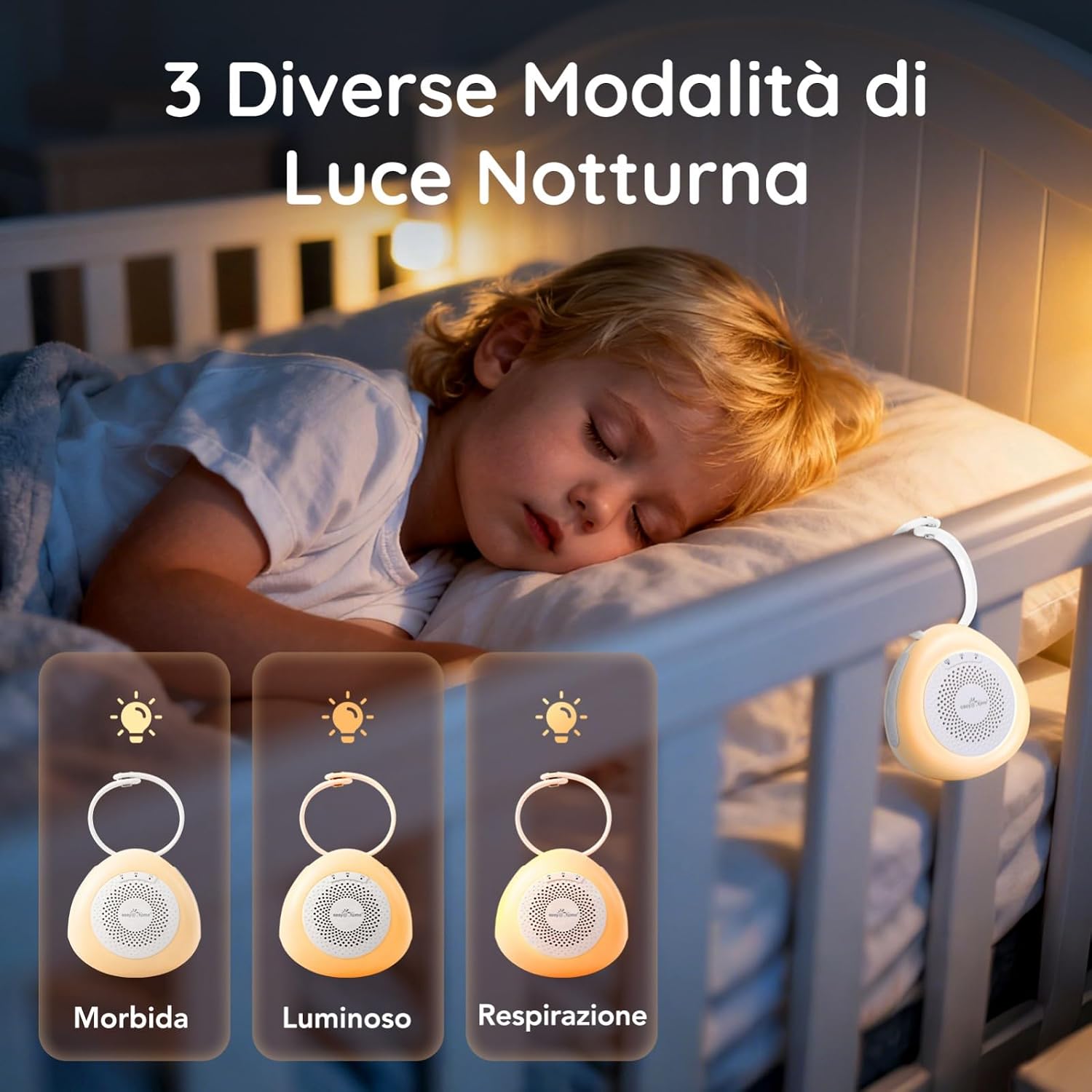 Detalle 2 de Easy@Home Macchina per rumore bianco portatile 30 suoni 🌙