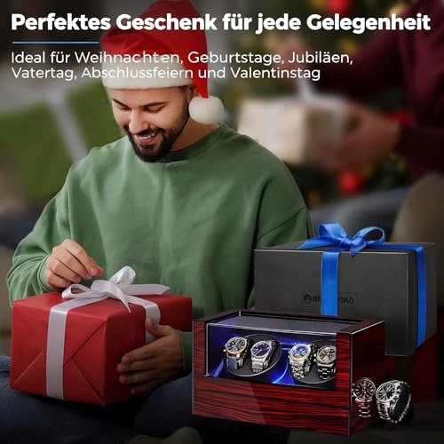 Thumbnail 7 de ANWBROAD Automatik Uhrenbeweger mit LED Uhrendreher – Stilvolle Aufbewahrung und sanftes Drehen