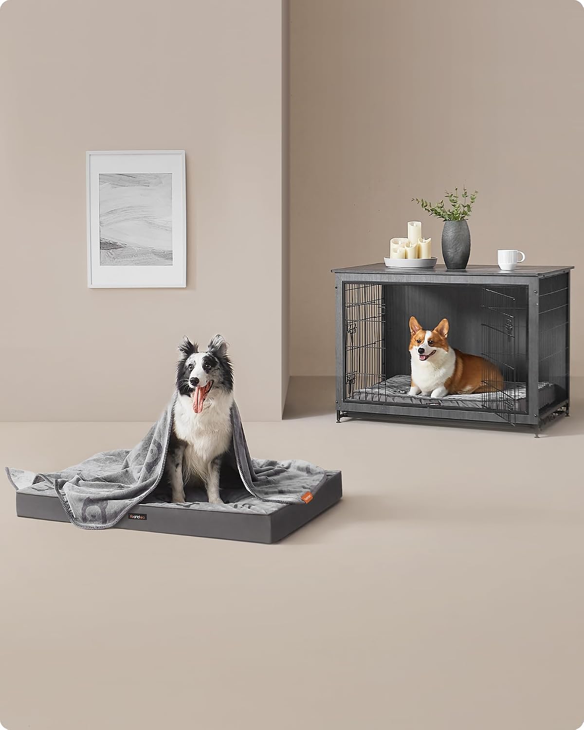 Thumbnail 6 de FEANDREA BASCO Collection PGW242G01 Orthopaedic Dog Bed, L, Egg-Crate Foam