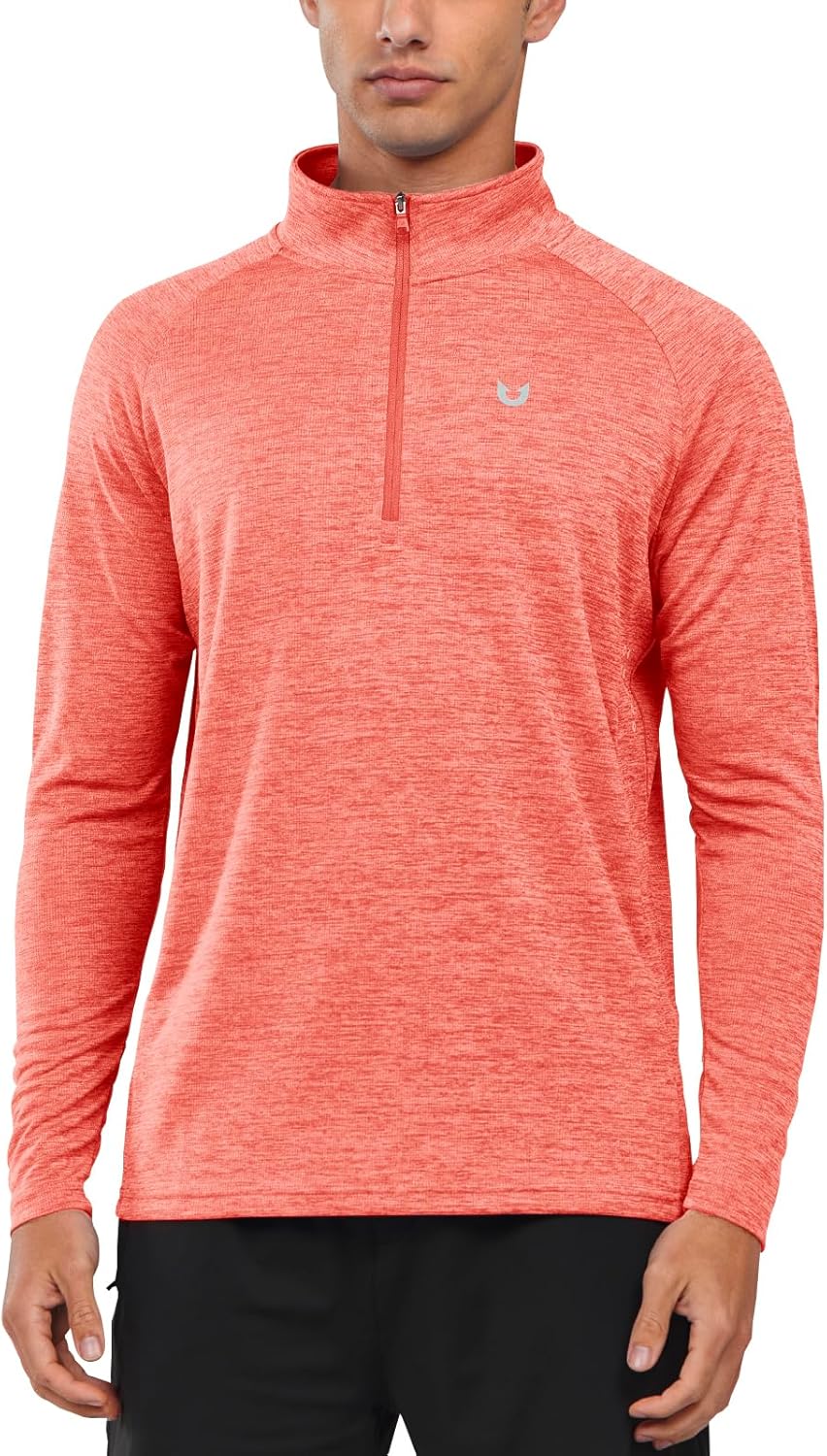 Thumbnail 1 de NORTHYARD Men’s Quarter Zip Pullover Running Shirt (Long Sleeve Moisture Wicking Quick Dry)
