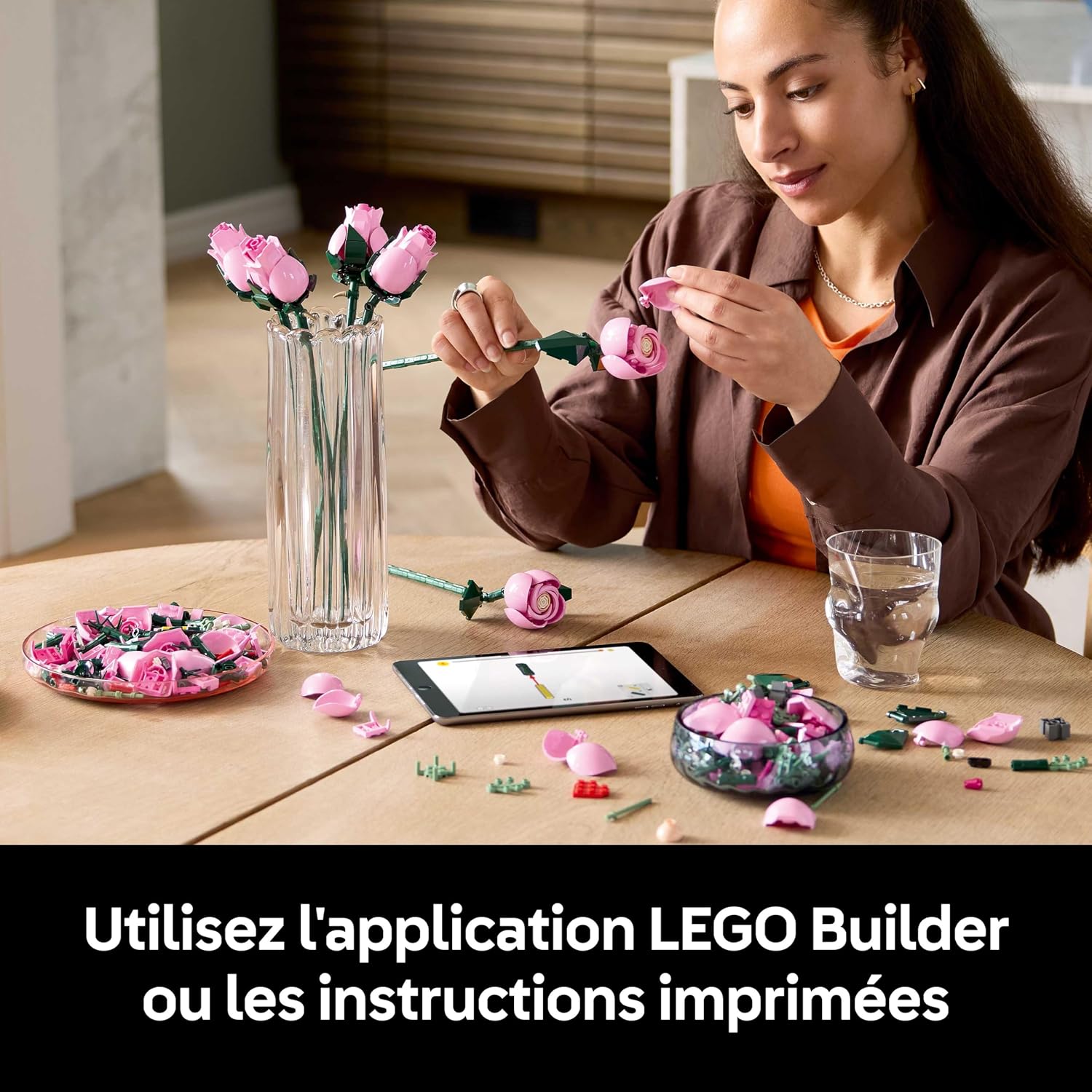 Thumbnail 6 de LEGO Botanicals Bouquet de Roses 10374 – Kit de construction pour adulte