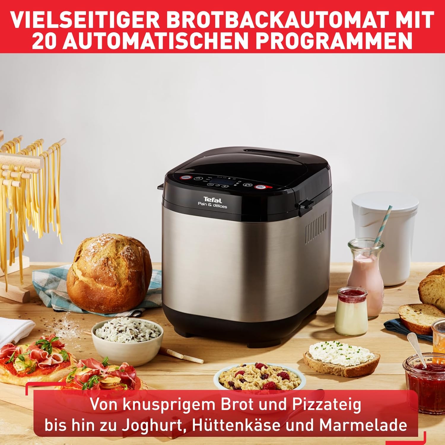 Thumbnail 3 de Tefal Brotbackautomat Pain & Délices PF240E – 20 Backprogramme, glutenfreie Programme & einstellbare Bräunung