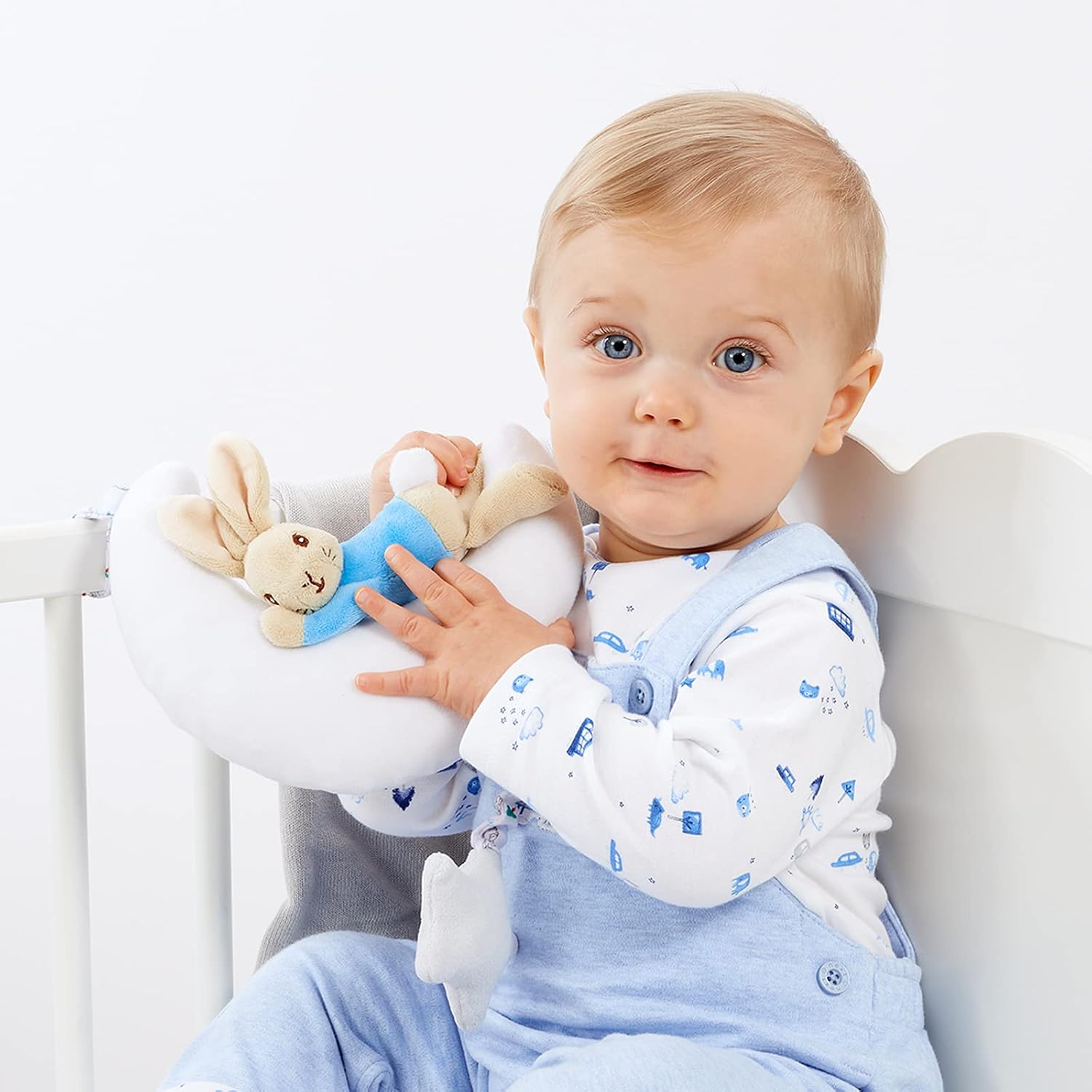 Detalle 1 de Rainbow Designs PO1501 Beatrix Potter Night Musical Peter Rabbit toy (white)