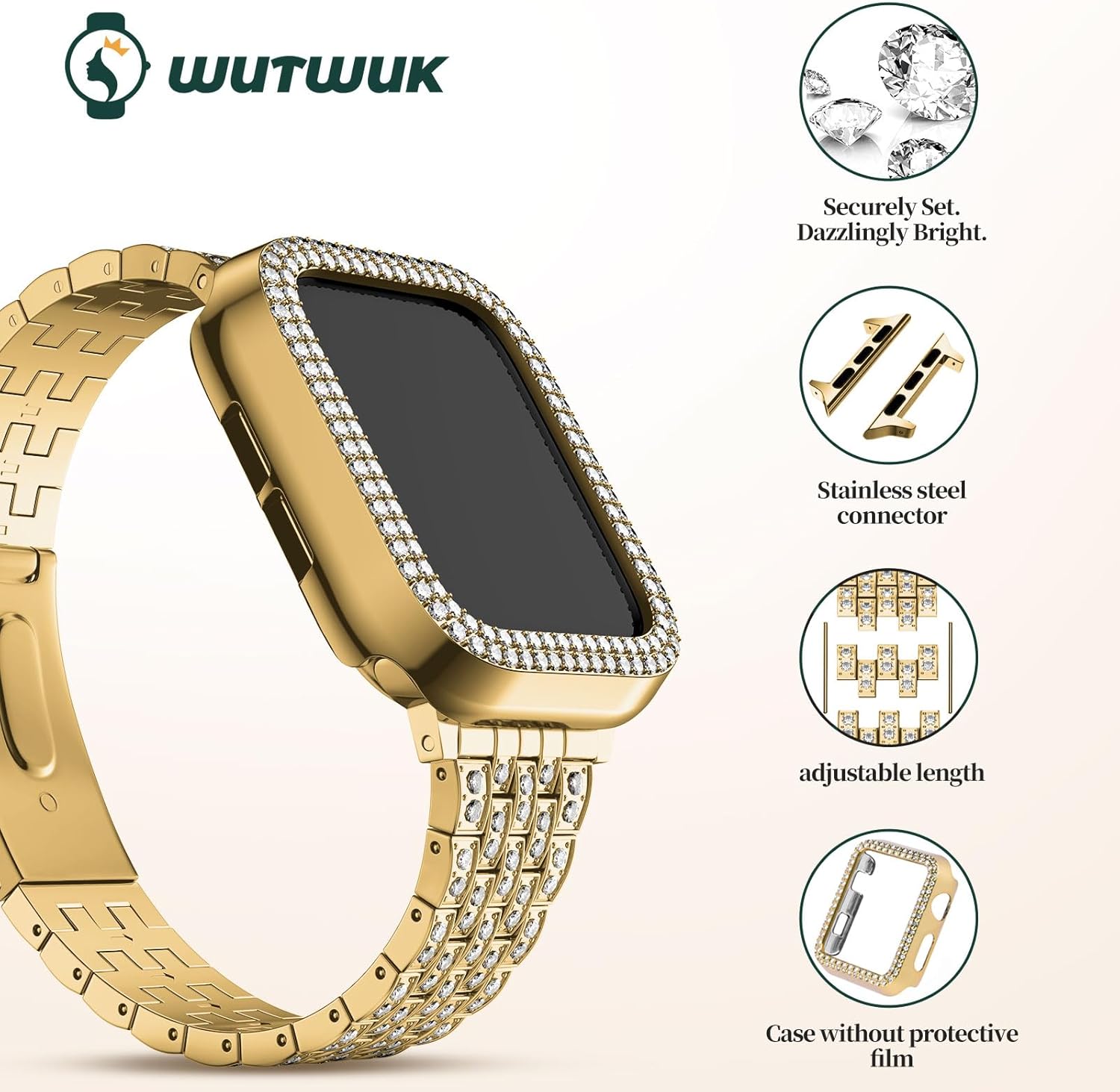 Thumbnail 3 de wutwuk Glitter Apple Watch Strap 42mm