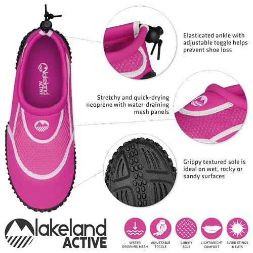 Thumbnail 3 de Lakeland Active Women's Eden Aquasport Protective Water Shoes – Pink/White, UK 7