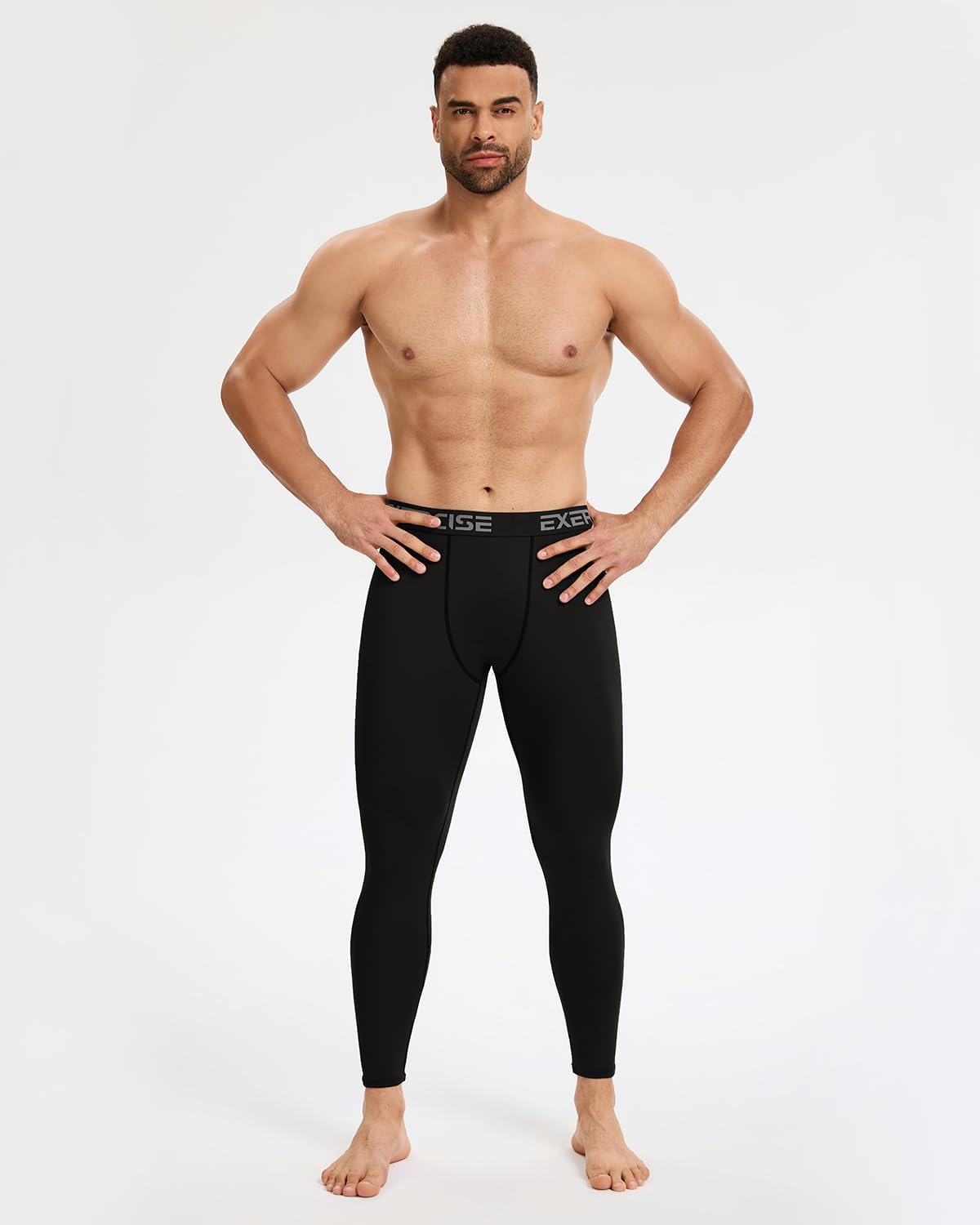 Detalle de Mexholin 4-Pack Men's Fleece-Lined Thermal Underwear Leggings