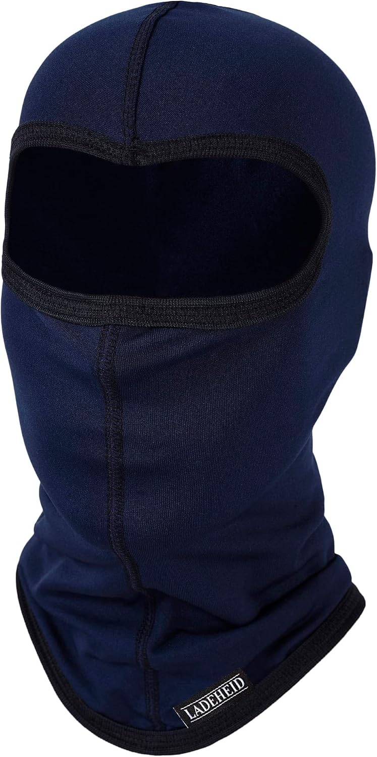 Detalle de Ladeheid Ski Cagoule Enfant thermoactif avec chapeau LA-200 (cagoule balaclava unisexe, taille universelle)