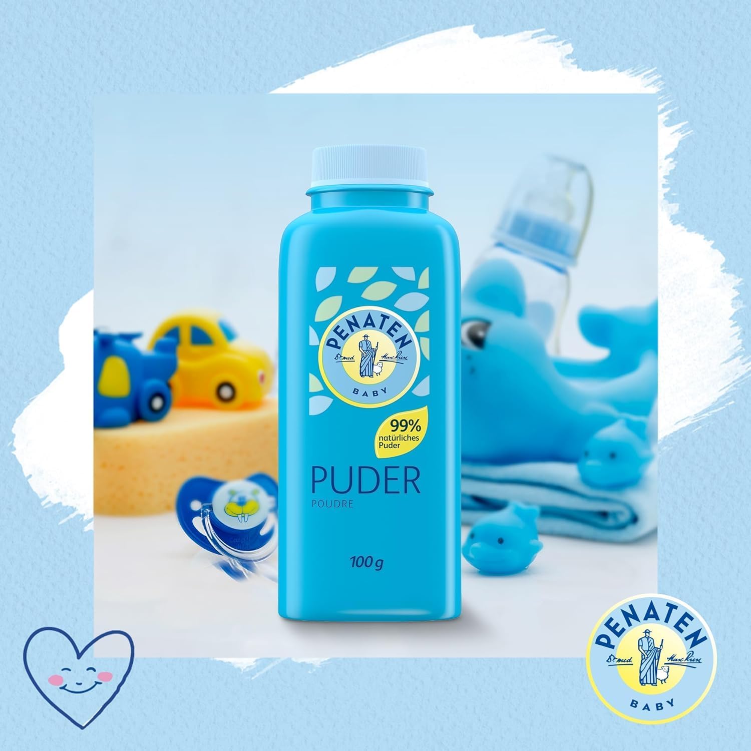 Thumbnail 6 de Penaten Poudre naturelle pour bébé à l’aloe vera et vitamine E (100 g) pour peaux sensibles