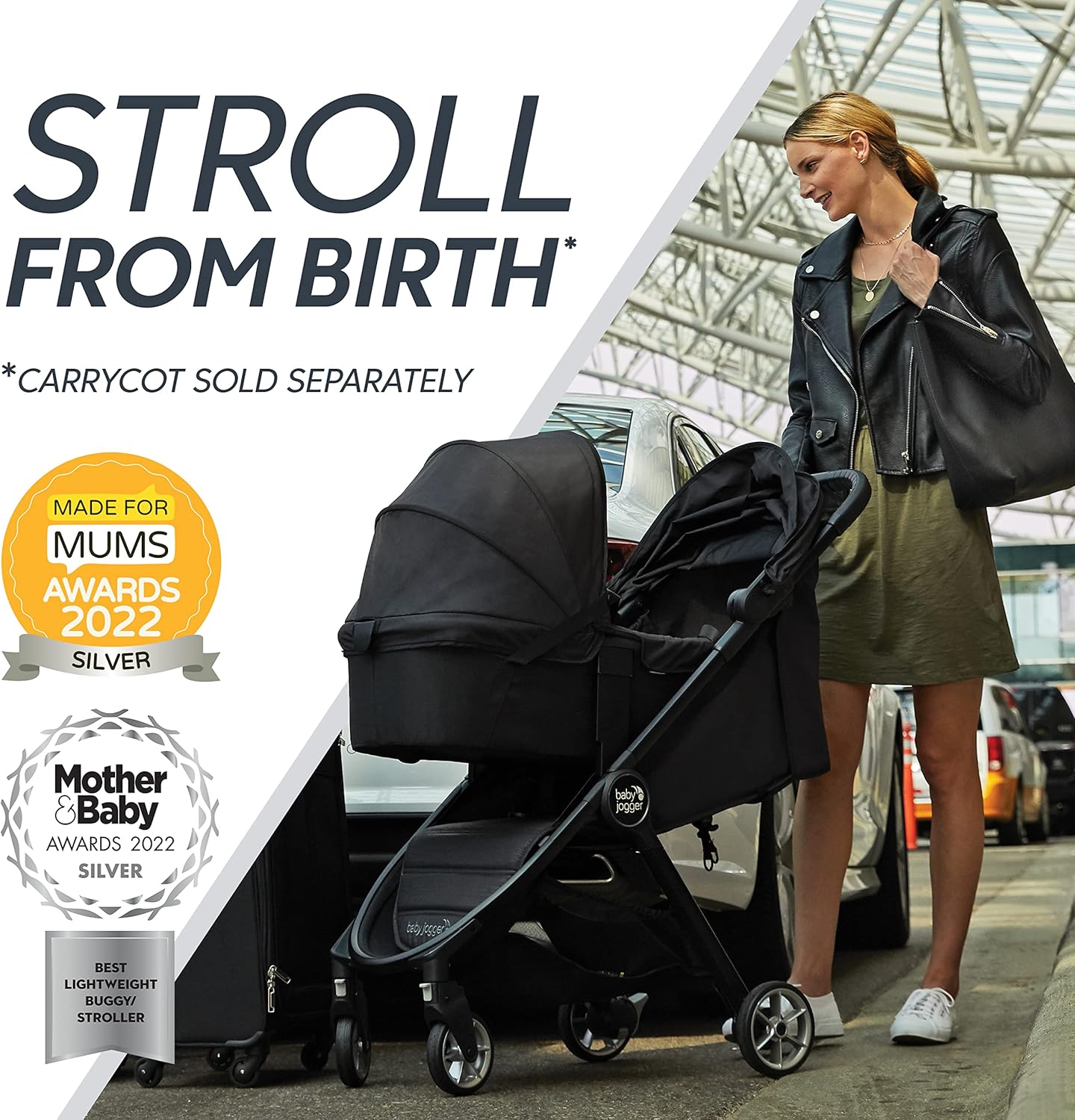 Detalle 2 de Baby Jogger City Tour 2 Travel Stroller Shadow Grey