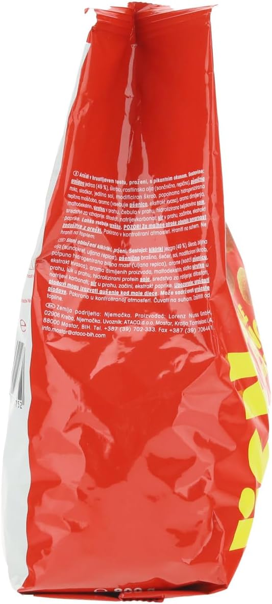Detalle 2 de Lorenz Snack-World NicNac's Original Double Crunch Arachidi Tostate con Guscio Piccante – Confezione 800 g