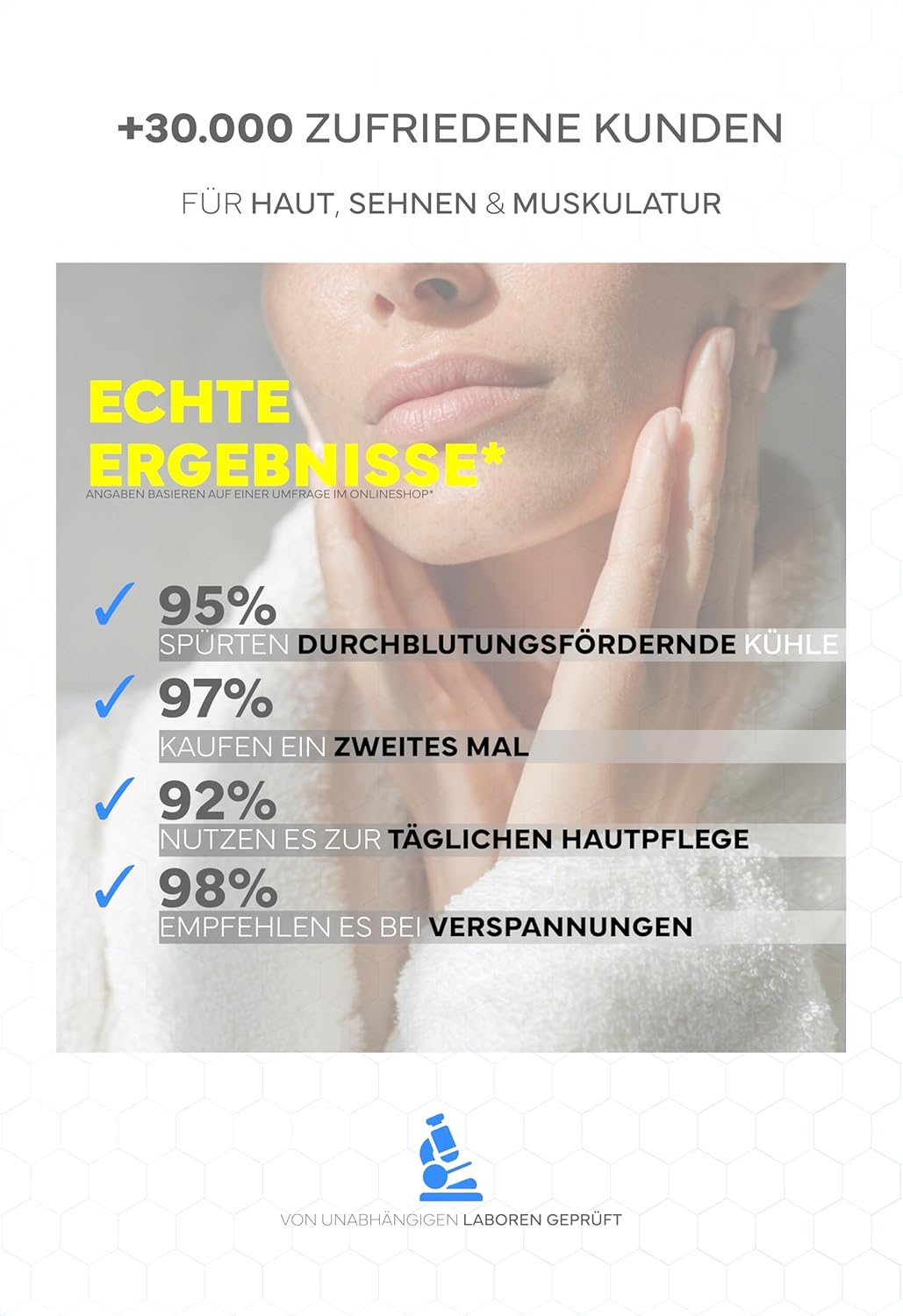 Detalle de Bienengiftsalbe hochdosiert (+70% Melittin) – kühlend & wärmend, mit 9 Kräuterextrakten (Manuka, Aloe Vera, Eukalyptus) – Made in Germany