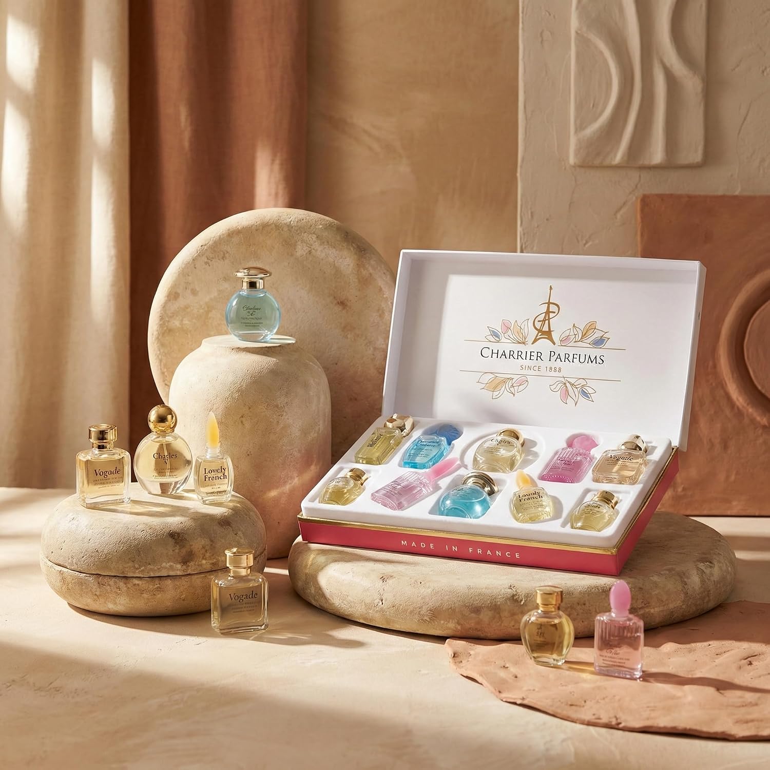 Detalle de Charrier Parfums Collection Precieuse – 10 Miniaturen Eau de Parfum, 58,8 ml