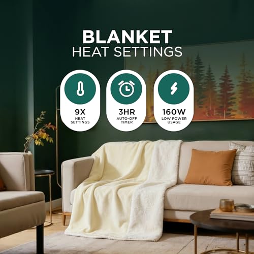 Detalle de DMD Collective Heated Blanket (120x160cm) – Cream
