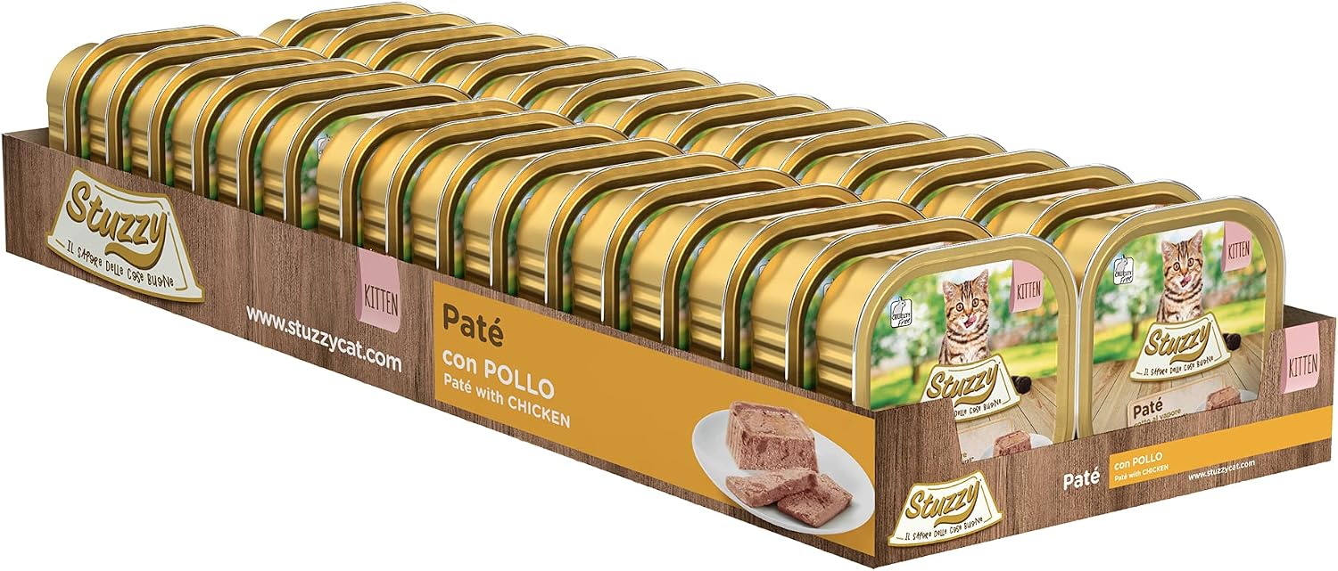 Detalle de Stuzzy Paté Kitten con Pollo 100 g – alimento umido completo per gatti cuccioli