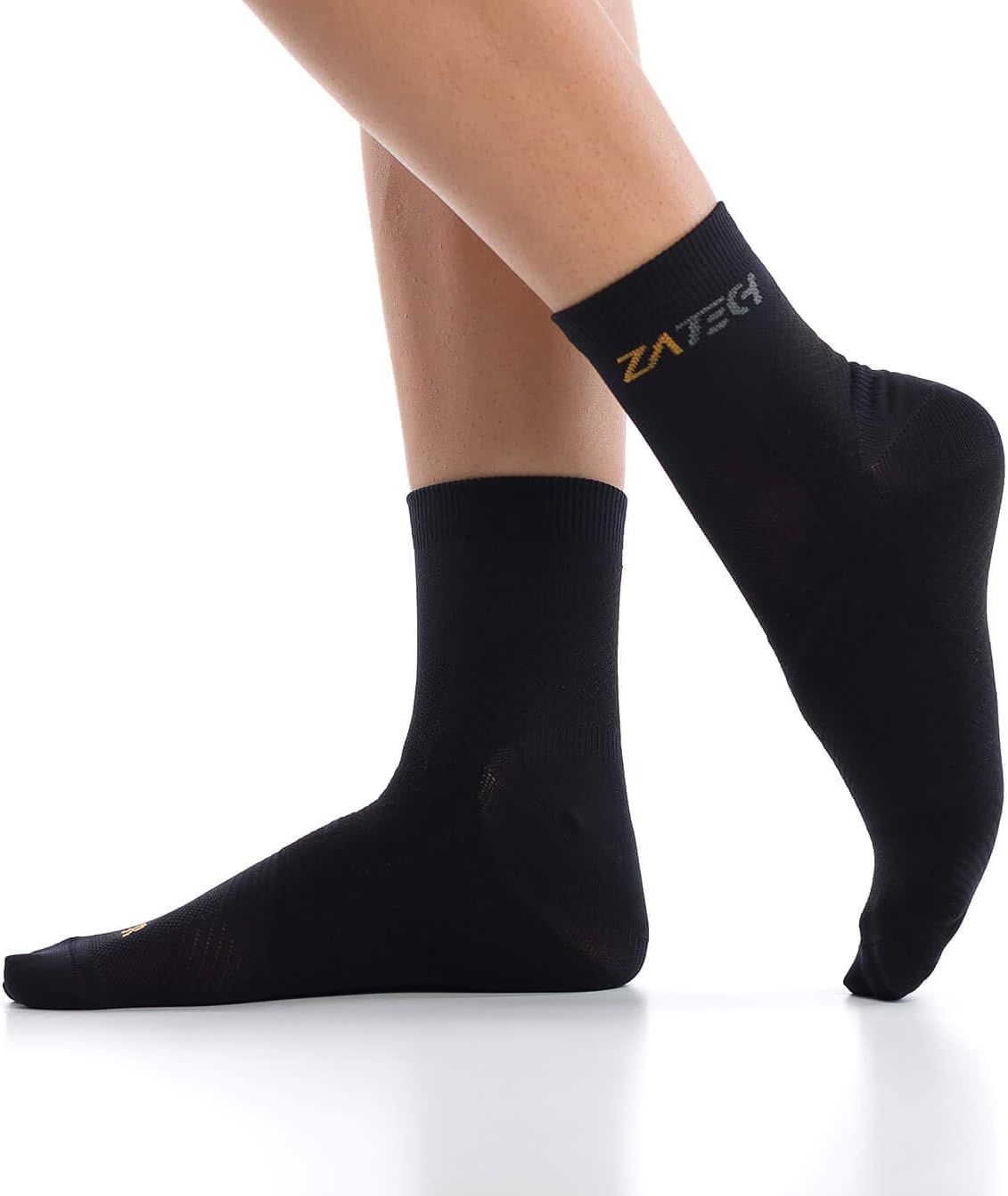 Detalle de ZaTech Plantarfasziitis Socken – Kompressionssocken mit Fersen-, Knöchel- und Fußgewölbeunterstützung