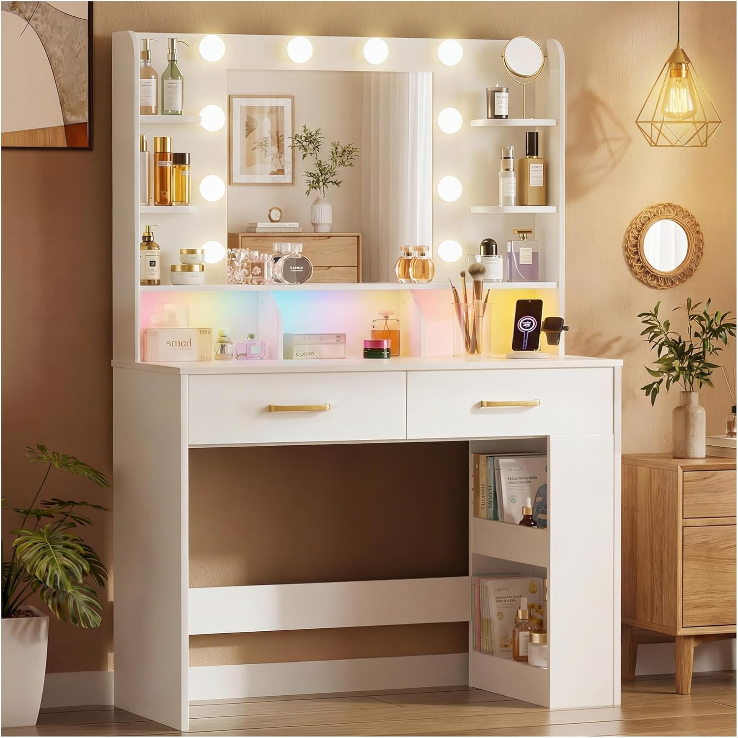 Detalle de LUCKRACER Vanity Desk
