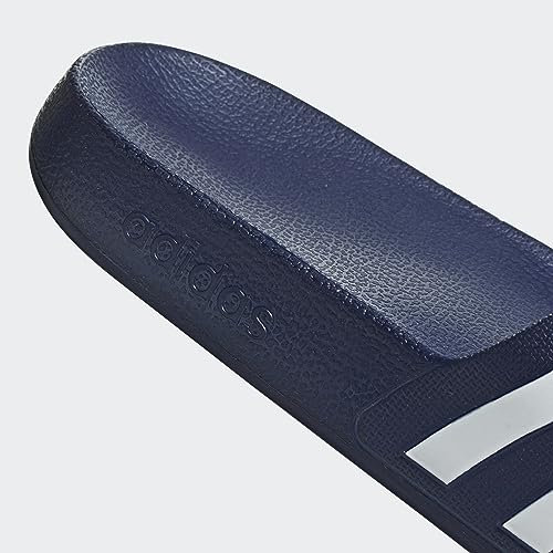 Thumbnail 6 de adidas Adilette Aqua Slides unisex de secado rápido (Dark Blue/Cloud White), talla 40.5