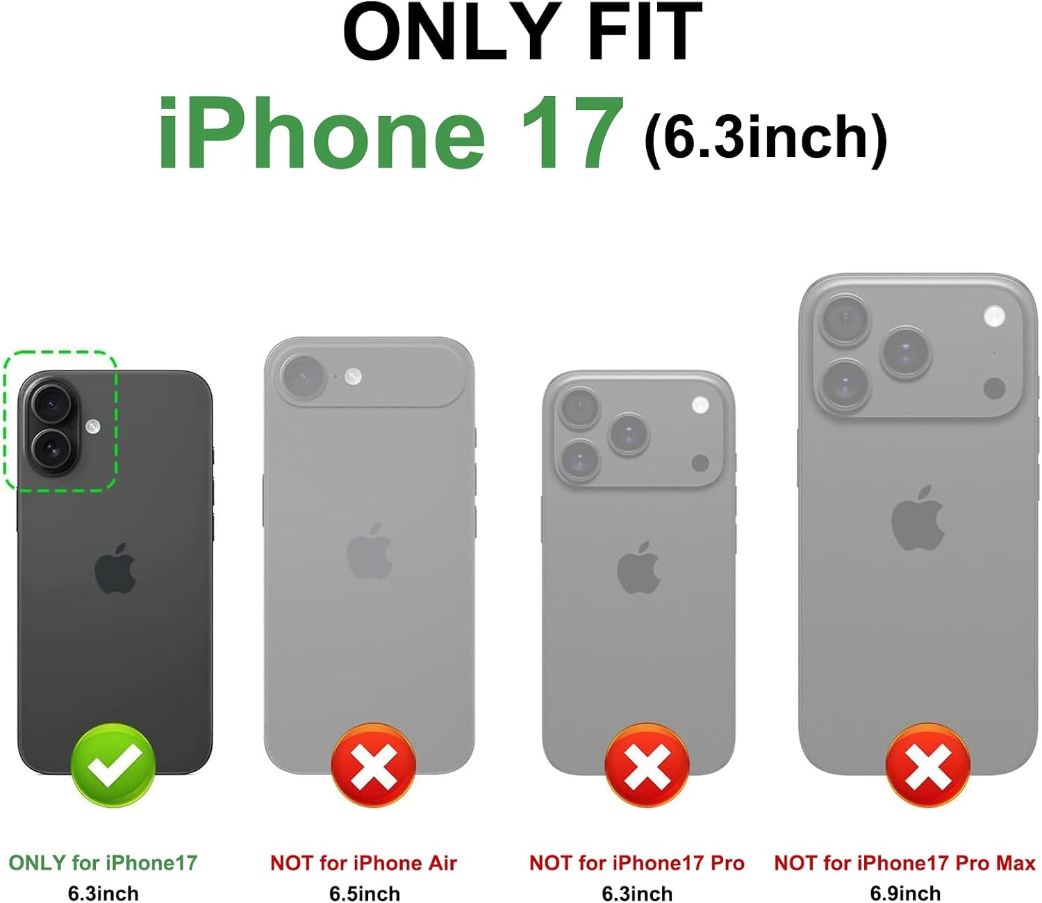 Detalle 2 de GOWESAL Wallet Case for iPhone 17