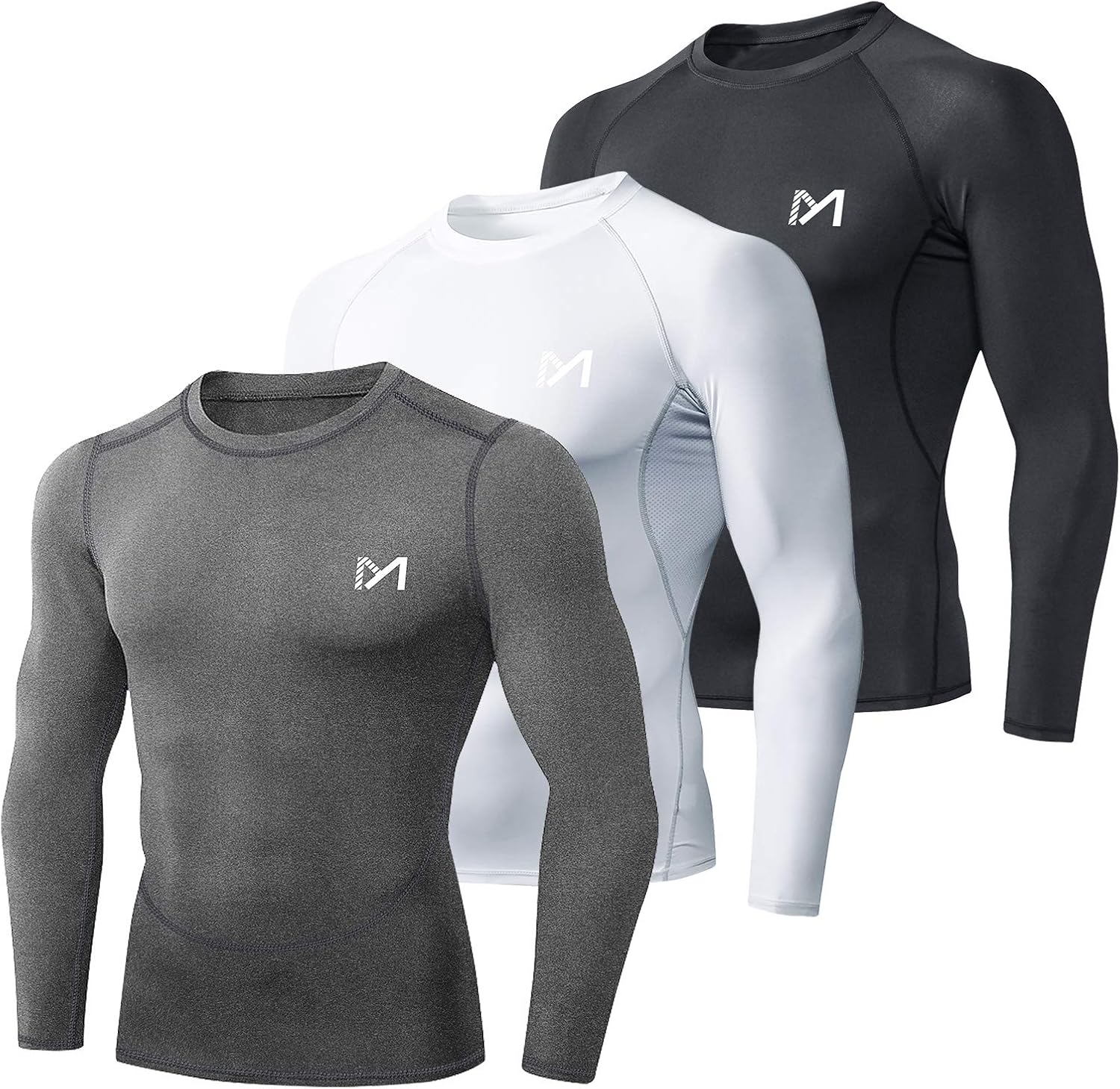 Detalle de MEETYOO Maglietta Compressione Uomo: comfort, movimento e assorbenza per sport e allenamento