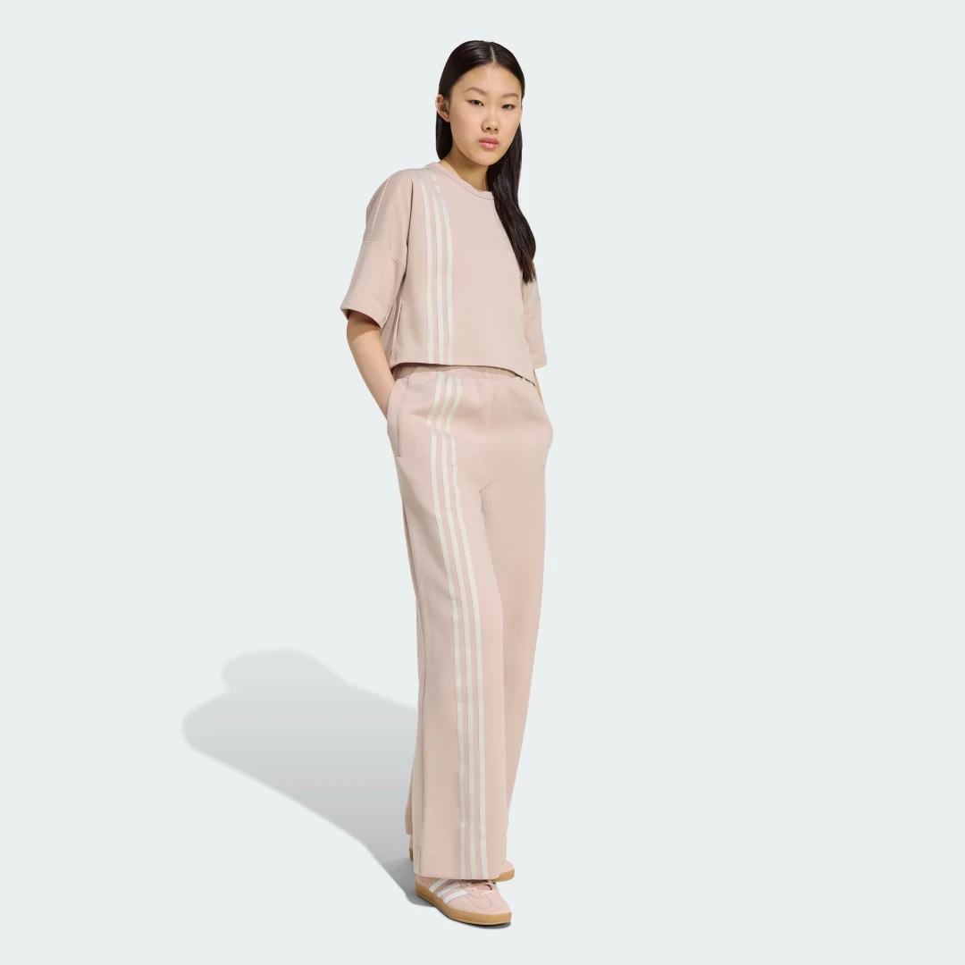 Thumbnail 2 de adidas Off Placed 3-Stripes Wide pantalón Marrón 30 días